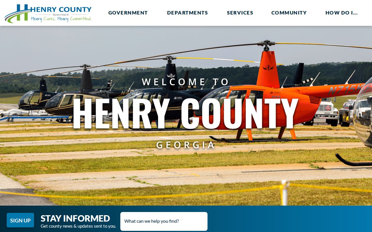 Henry County criminal history official government services