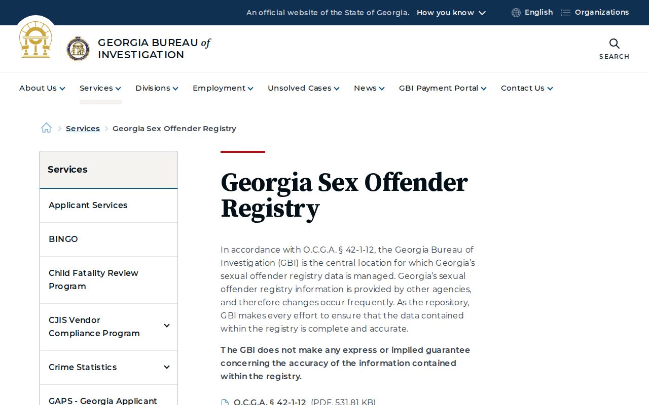Henry County sex offender lookup through GBI
